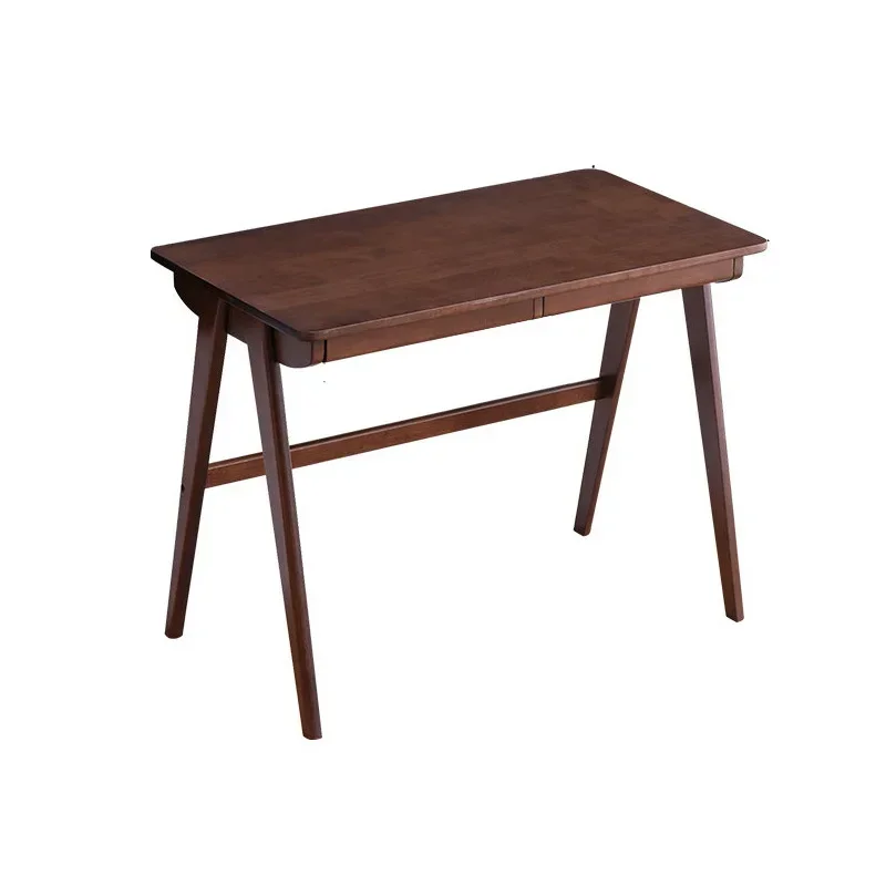 Mesa de madera maciza para estudiantes, escritorio nórdico Simple para leer, mesa de comedor familiar pequeña, ordenador portátil para el hogar