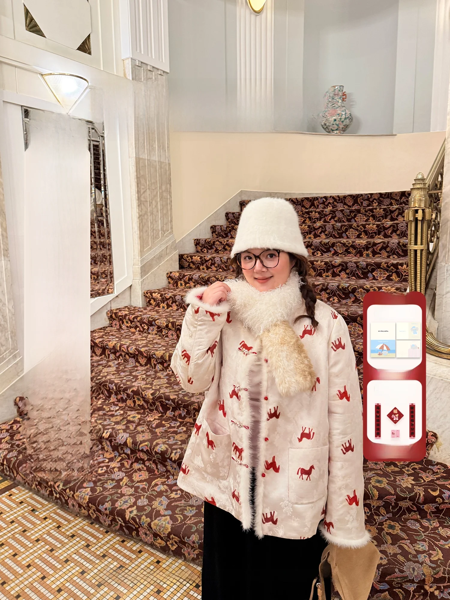 

Новая женская куртка из искусственного меха в китайском стиле к Году Кролика, большие размеры, верхняя одежда в национальном стиле от Old Chapter And Litt