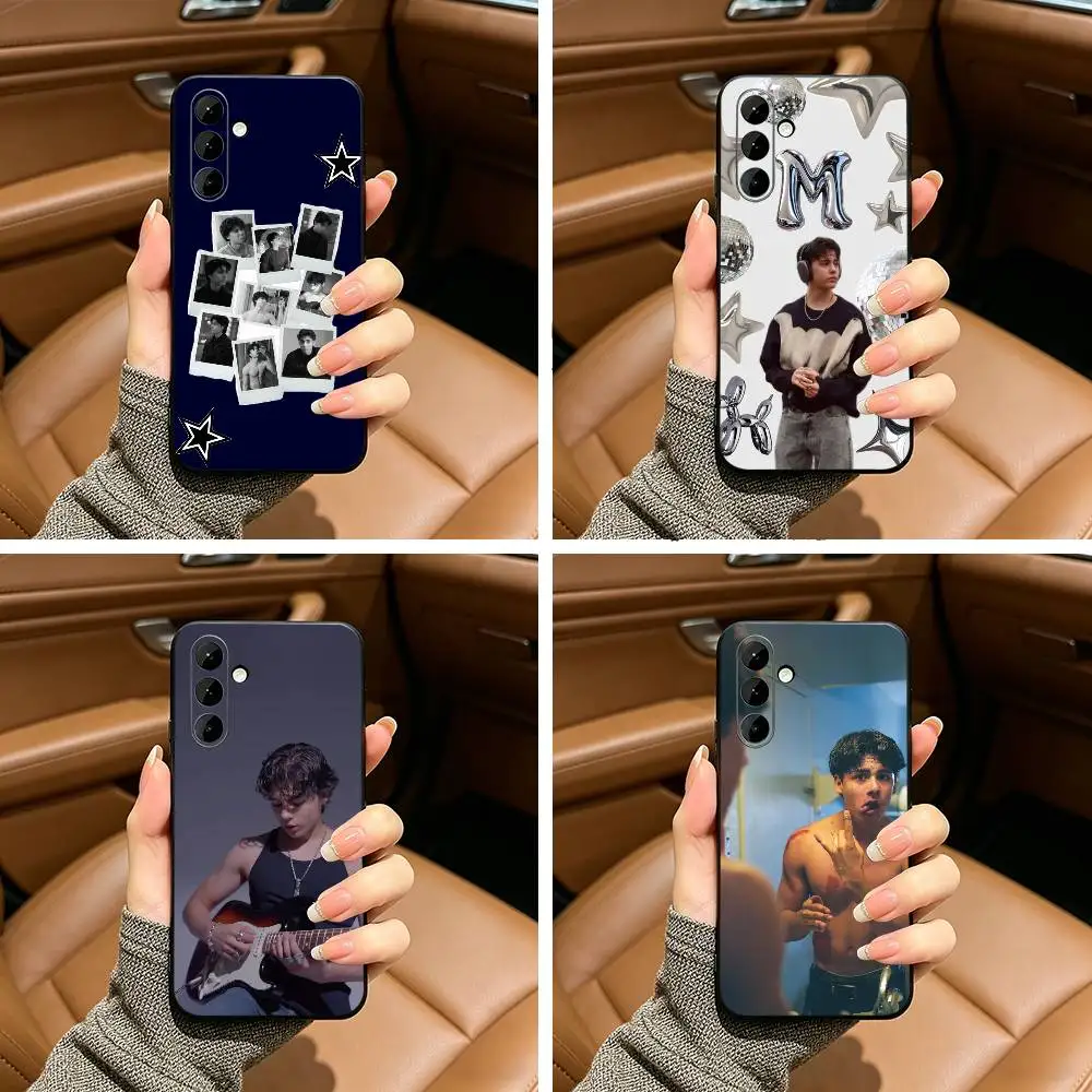 Cool M-Miguel M-Mora Soft Silicone phone Case for Samsung Galaxy A73/A71/A72/A70/A53/A52/A51 - Black