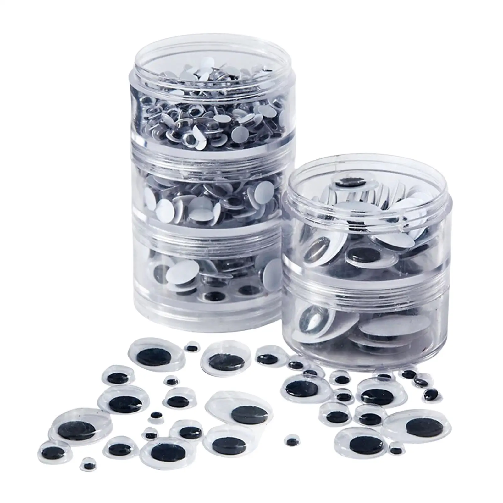 Black Doll Eyes Assorted 5mm 7mm 10mm 15mm 20mm for Stuffed Animals Puppet Making Plush Toy Craft Sewing Accessory