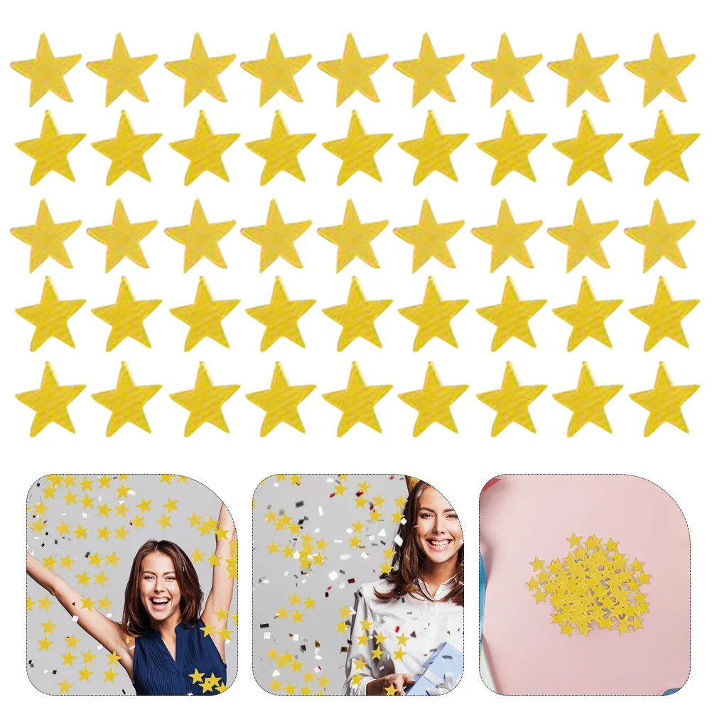 

6000Pcs 6Mm Golden Star Confetti Glittering Gold Table Decor for Parties Weddings Festivals DIY Crafts Scrapbooking