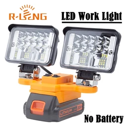 LED Working Light For BLACK+DECKER 20V Lithium Battery w/USB Type-C Cordless Outdoor Work Fishing Handheld Emergency Light