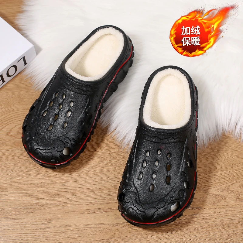 

Мужская зимняя обувь. Женские модные теплые и утепленные тапочки из нечеткого хлопка. Садовая обувь. Комфортные домашние нескользящие домашние тапочки.