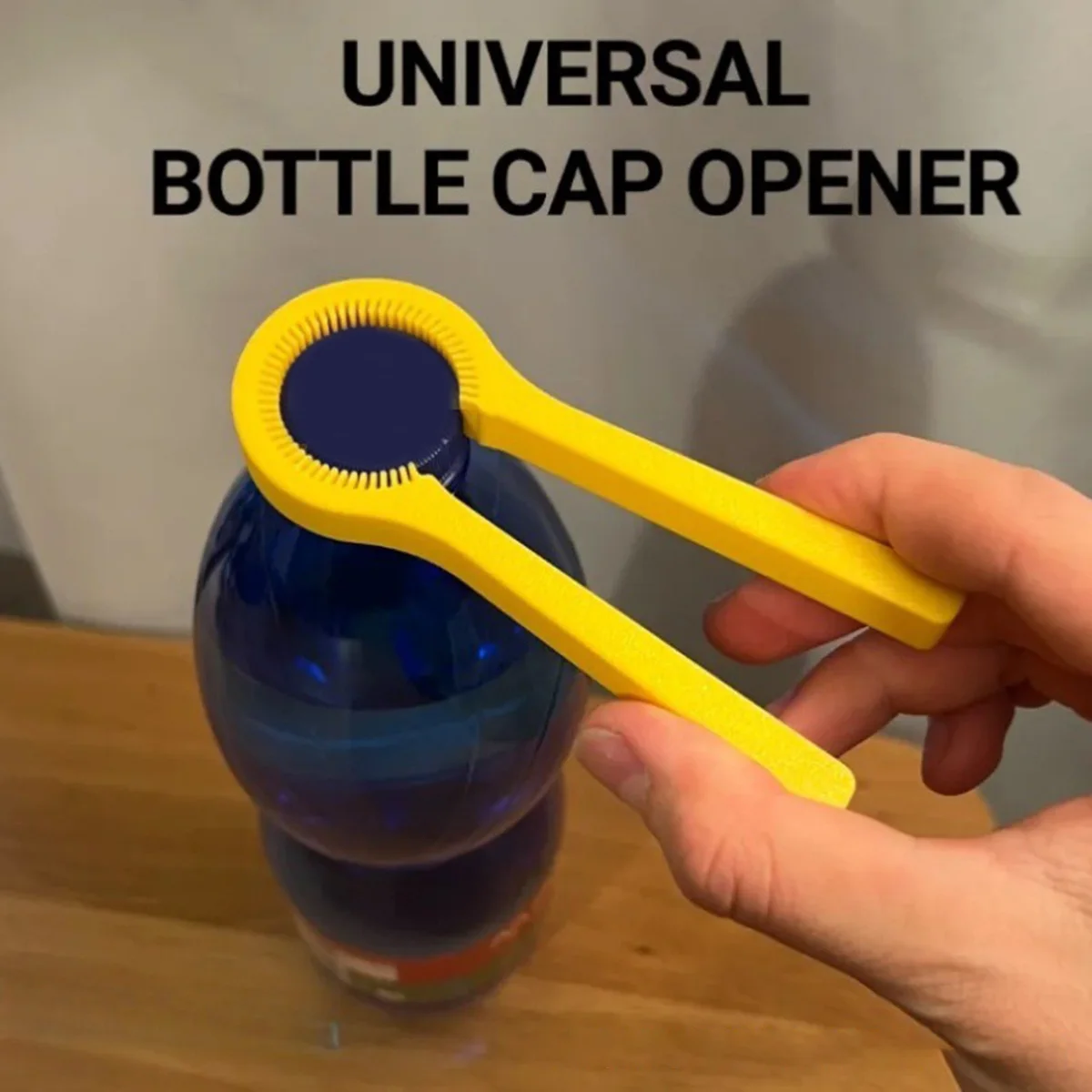 

Round Bottle Cap Opener Tool For Tight Lids Easy Grip Plastic Cap Remover for Home Kitchen, Camping, and Outdoor