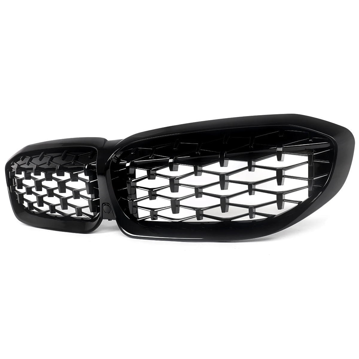 SAIQINGSP Diamond Style Full Gloss Black Rim For BMW 3 Series G20 Saloon/G21 Estate 2018-2021 Car Accessories Tools