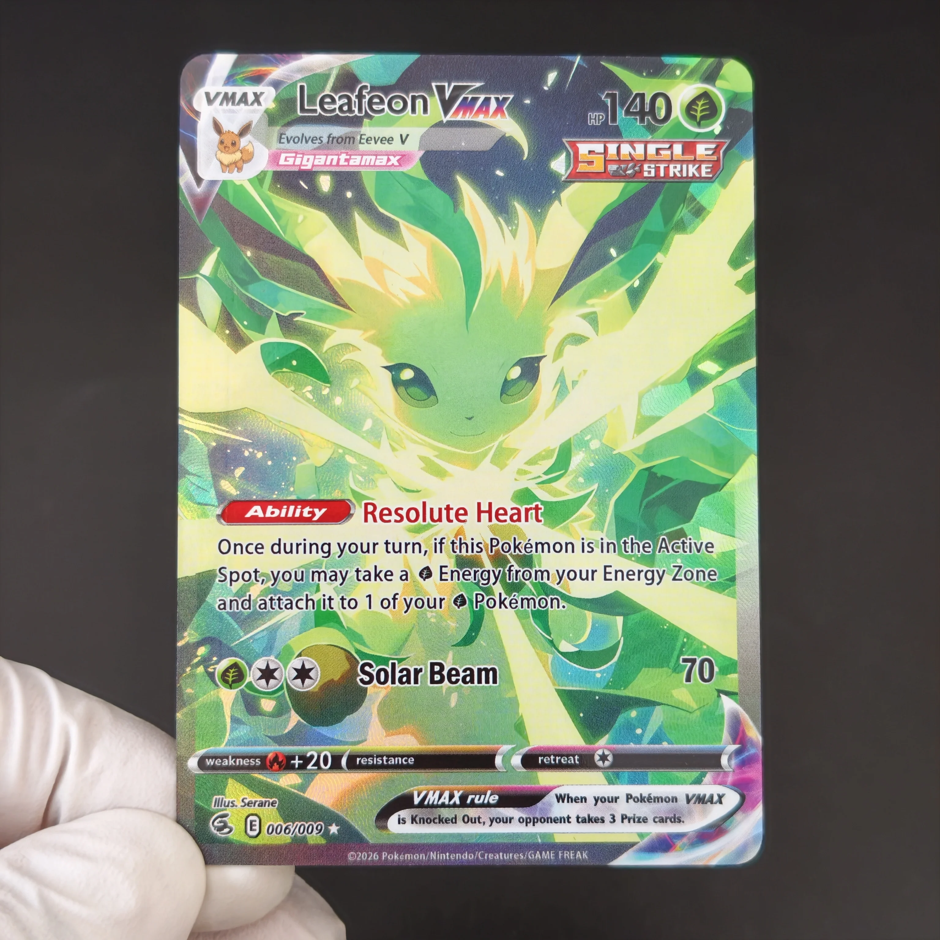 PTCG Pokemon Cards Umbreon Sylveon Flareon Leafeon Espeon Eevee Eeveelution VMAX Series Holo Textured DIY Self Made Cards