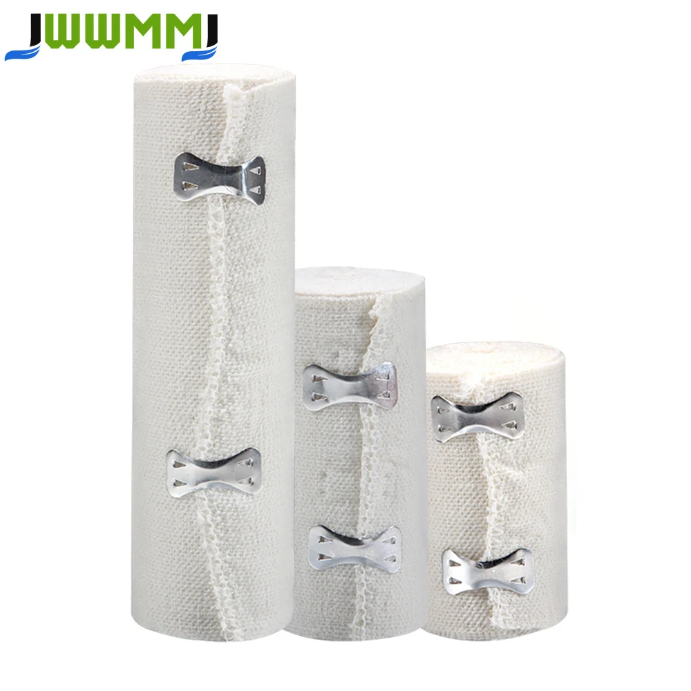 1 Rolle elastische Bandage, dehnbare Kompressionsbandage, dehnbar bis zu 450 cm, ideal für Sport, Verstauchungen, Wade, Knöchel und Fuß.