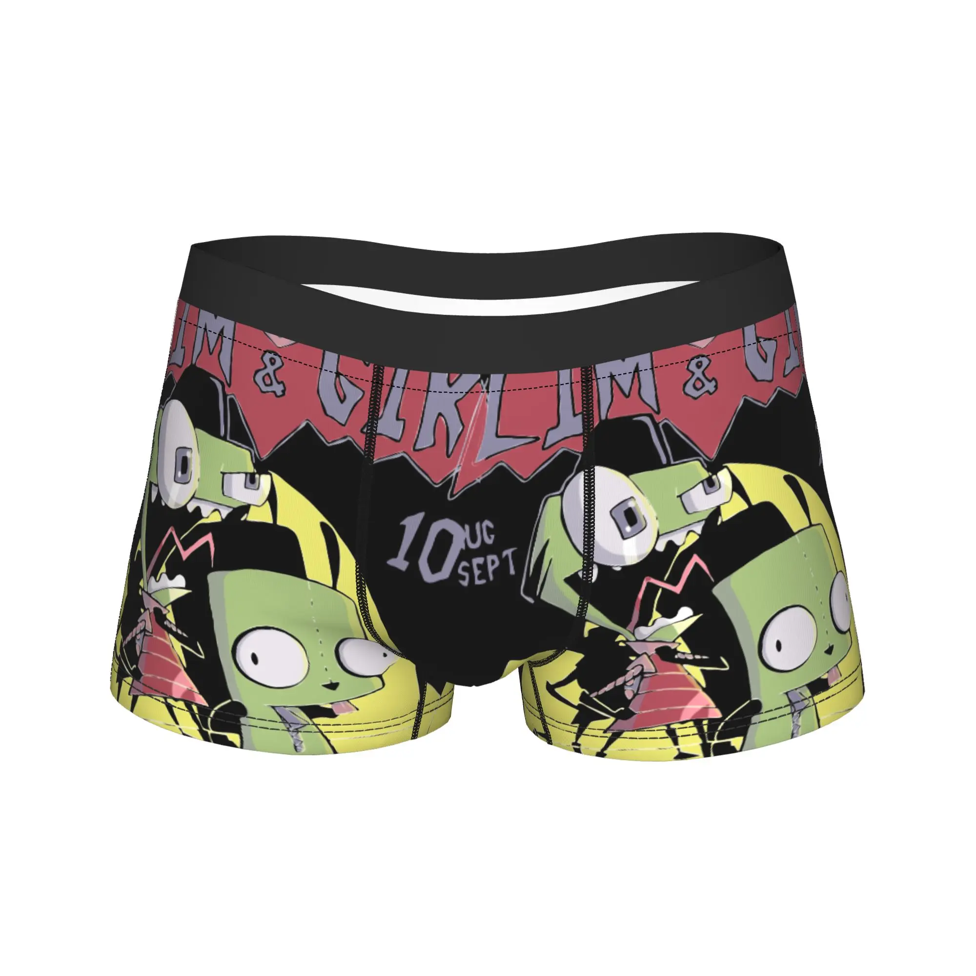 

Мужское нижнее белье Invader Zim and Gir Humor Трусы-боксеры Шорты Трусики Homme Трусы со средней талией размера плюс