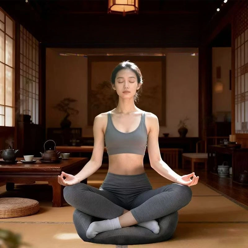 Non-slip Thickened Meditation Cushion Meditation Artifact Yoga Mat High Rebound Memory Cotton Mattress Seat Pad