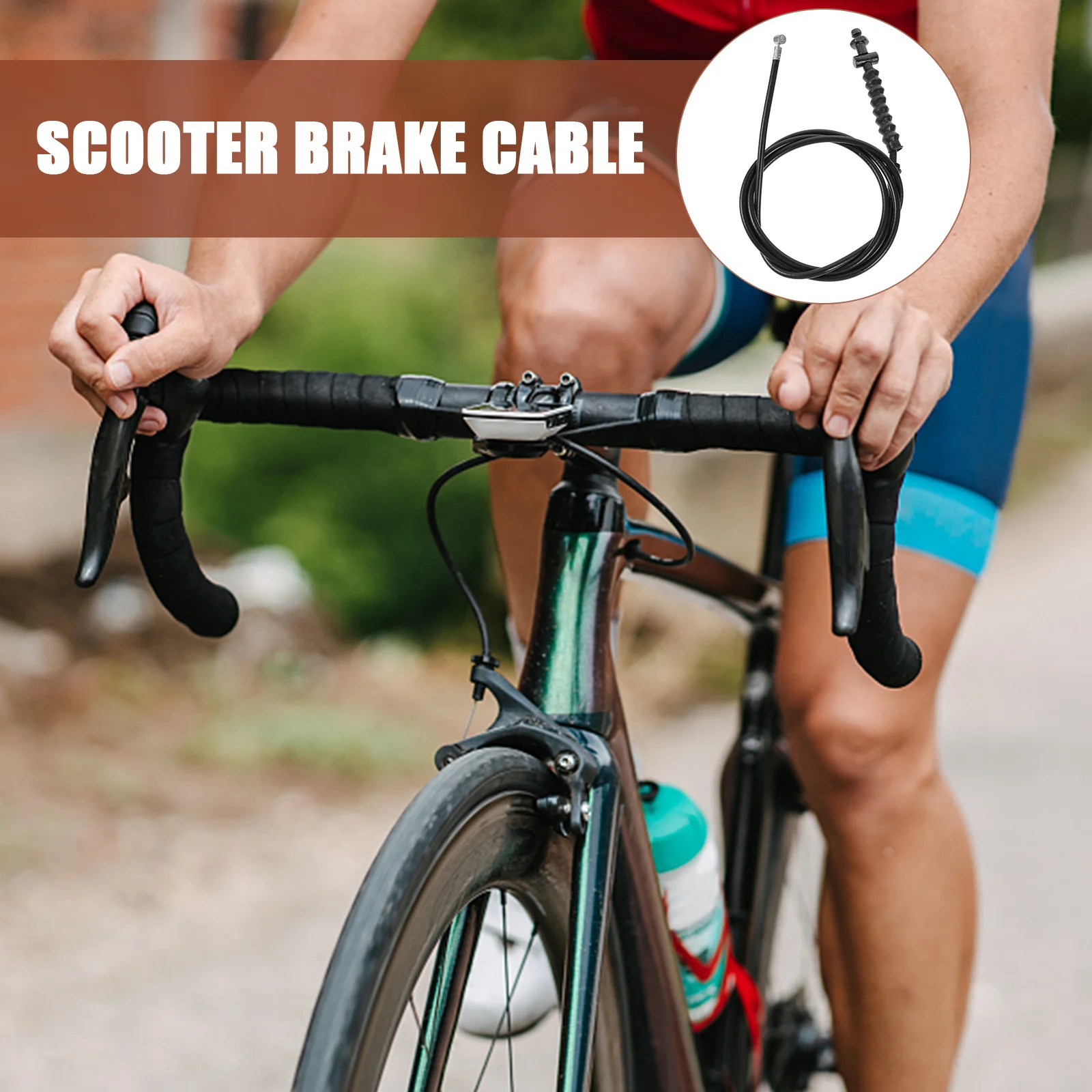 

Electric Scooter Cables Front Rear Replacement Brake Lines Durable For All Weather Riding Cycling Brake Accessories