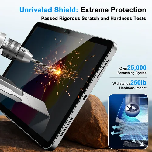 Imagen 2 del producto Protector de pantalla de privacidad para iPad A16 9. a 10. a generación Pro 13 11 M5 M4 12,9 vidrio templado para iPad Air 6 5 4 3 Mini 6 7 10,2
