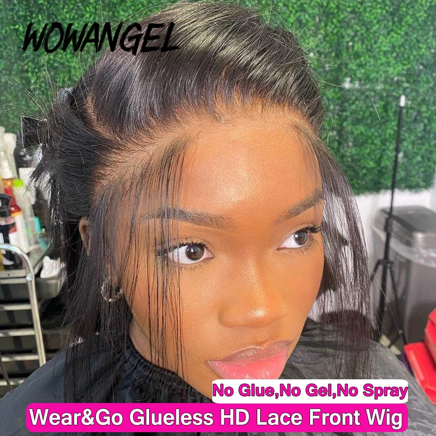 Body Wave 250% HD Lace Front Wig Glueless Wig Pre Plucked Invisible HD Transparent Lace Melt All Skin Ready to Wear For Woman