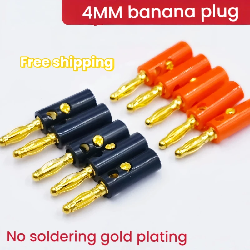 

20Pcs 4mm Male & Female Banana Plug Connector for Audio Video Cable Adapter