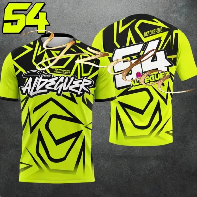 

New Motorcycle Race 54th Place Rider Fermin Aldeguer Enthusiastic Fan T-shirt Summer Track Sports Casual Breathable Top