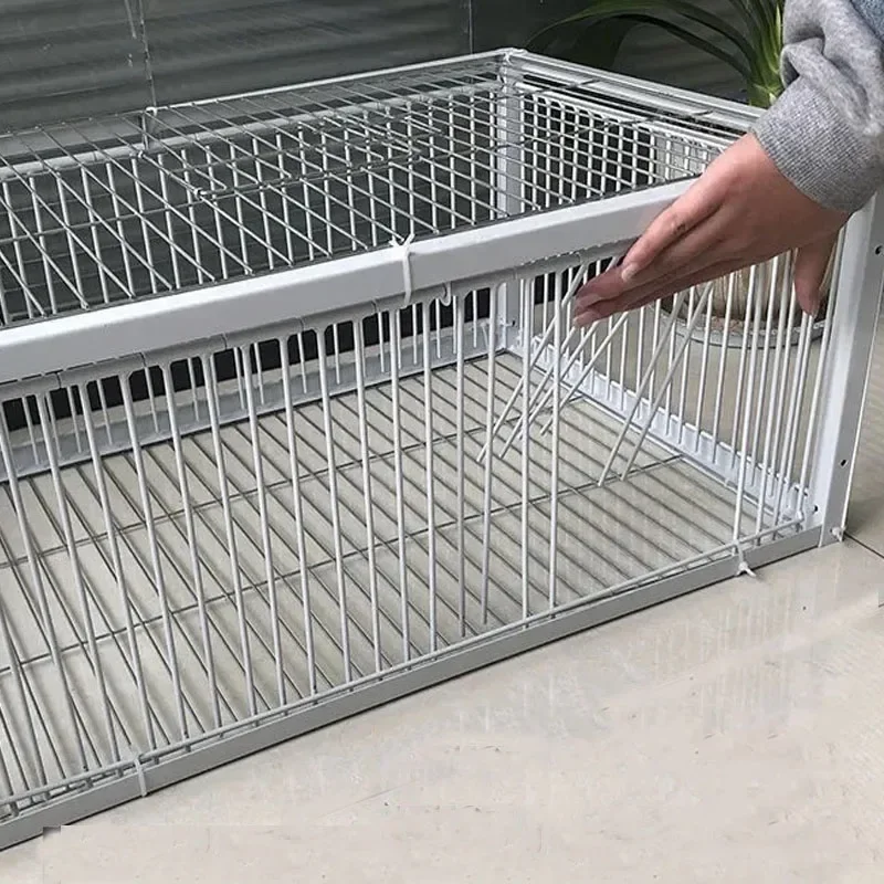Custom Foldable Galvanised Pigeon Bird Trap Cage Feral Pigeon Humane Way with The One-way Entrance Trapping Pigeons Doves in Cag