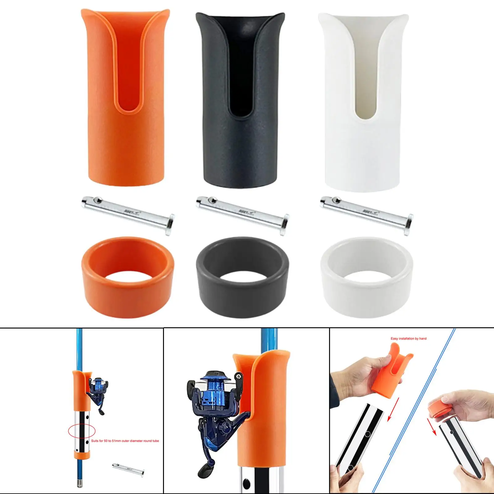 Rak tongkat pancing, aksesori pelindung dengan topi untuk tempat memancing