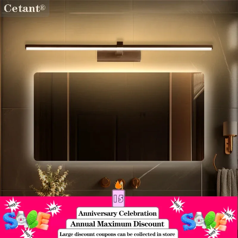 LED Wall Lamp 40/60/80/100cm Mirror Decor Lighting Modern Long Strip Light For Bathroom Washroom Kitchen Indoor Luminaire Lustre