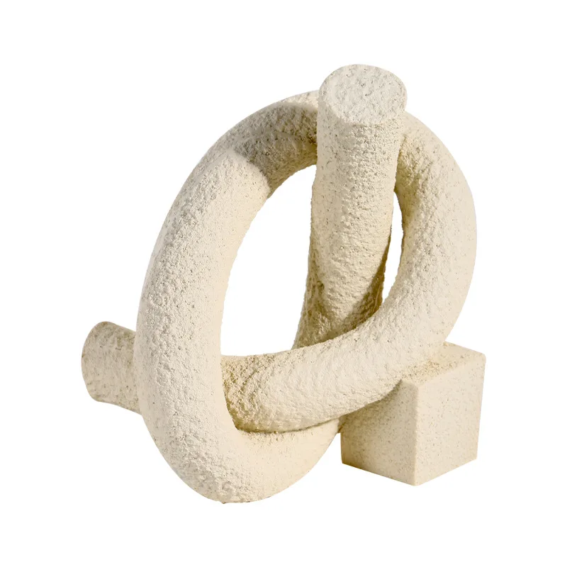 

Wabi Sand Beige Creative Resin Knot Tabletop Decoration