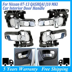 Car Inside Inner Door Knob Interior Door Handles For Nissan 2007-2013 QASHQAI J10 80671-JD00E 80671JD00E 80670-JD00E 80670JD00E