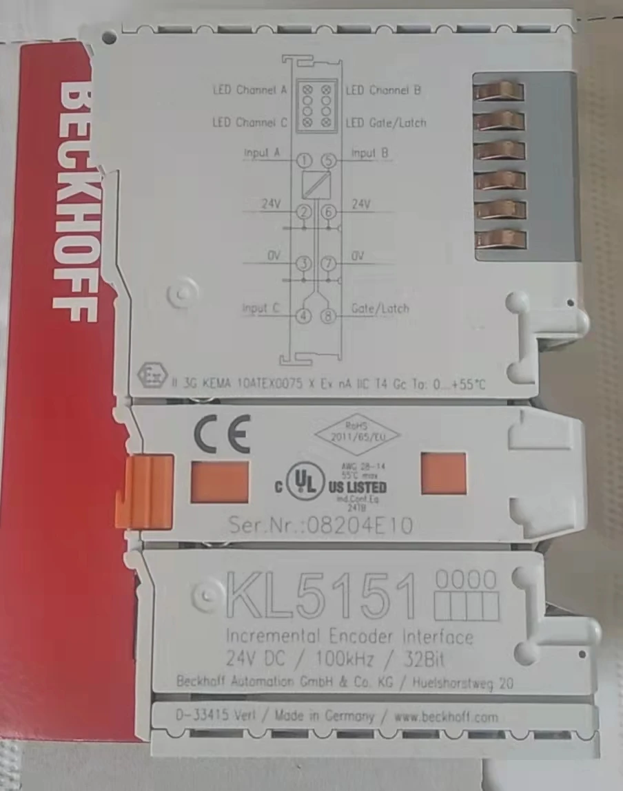 

New Original Beckhoff module KL5151 single 1 channel encoder interface incremental 24V DC HTL