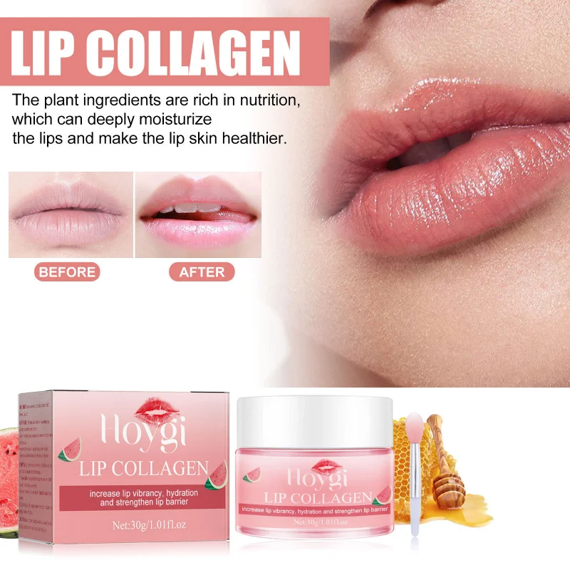 

Watermelon Lip Mask - Help Moisturize Lips, Hydrate, Reduce Lines, Prevent Dryness, Exfoliate, Repair, Add Vitality, 1set