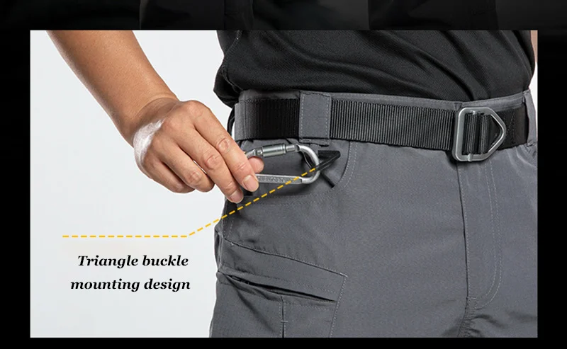 Neue taktische Cargohose für Herren, reißfeste und abriebfeste Hose mit vielen Taschen, gerader Schnitt, Arbeitshose, Outdoor-Hose für Wanderungen und Trekking. – Detail 13
