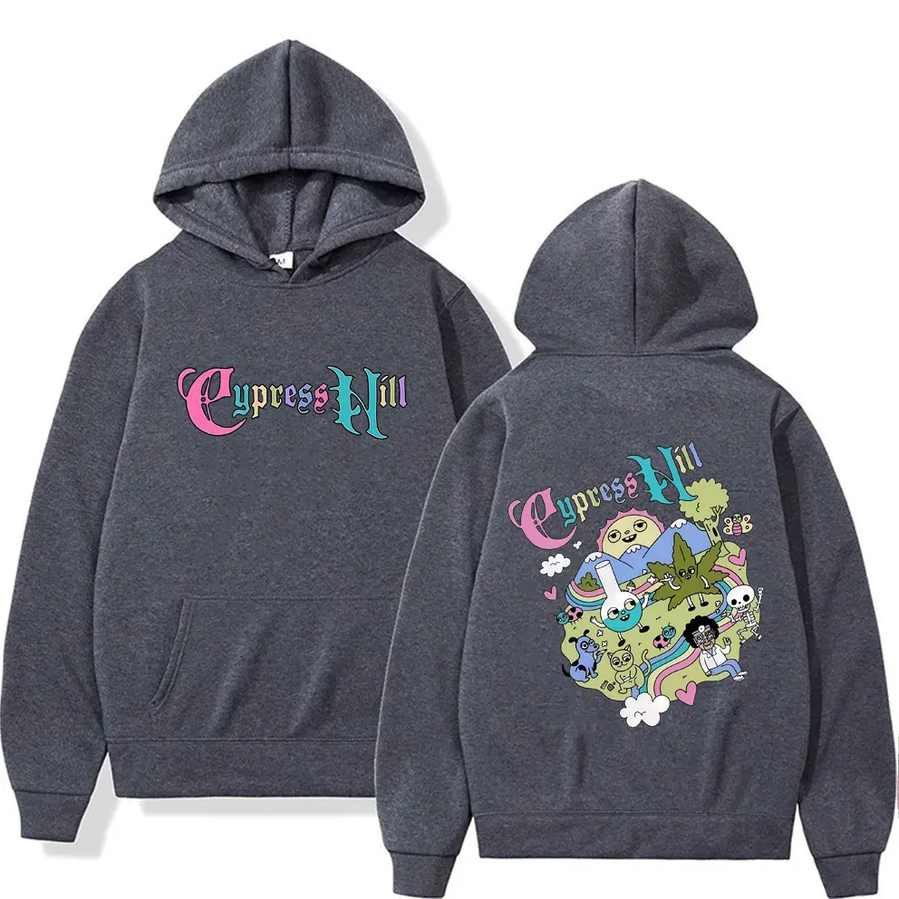 Rapper Cypress Hill Cartoon Funny Style Print Hoodie Skeleton Graphic Hoodies Men's Women's Hip Hop Fashion Oversized Streetwear