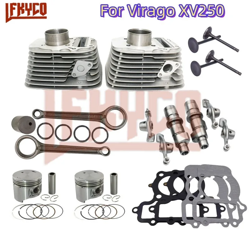 Zestaw wału korbowego cylindra 49 mm do motocykli Yamaha Virago 240 XV240 XV250 V Star 250 XV250S XVS250 2V49FMM Motoblock