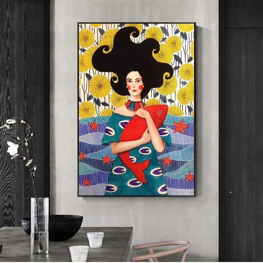 

Nordic Portrait Canvas Paintings On The Wall Art
