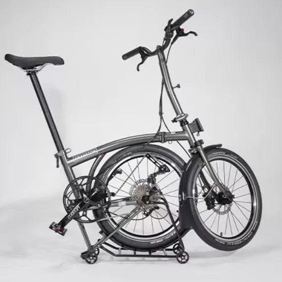 D10 Hydraulic Disc Brake 20INCH 9SPEED Tri-Folding Chromium Molybdenum Steel Foldable Bike 9 Speed Folding Bicycle