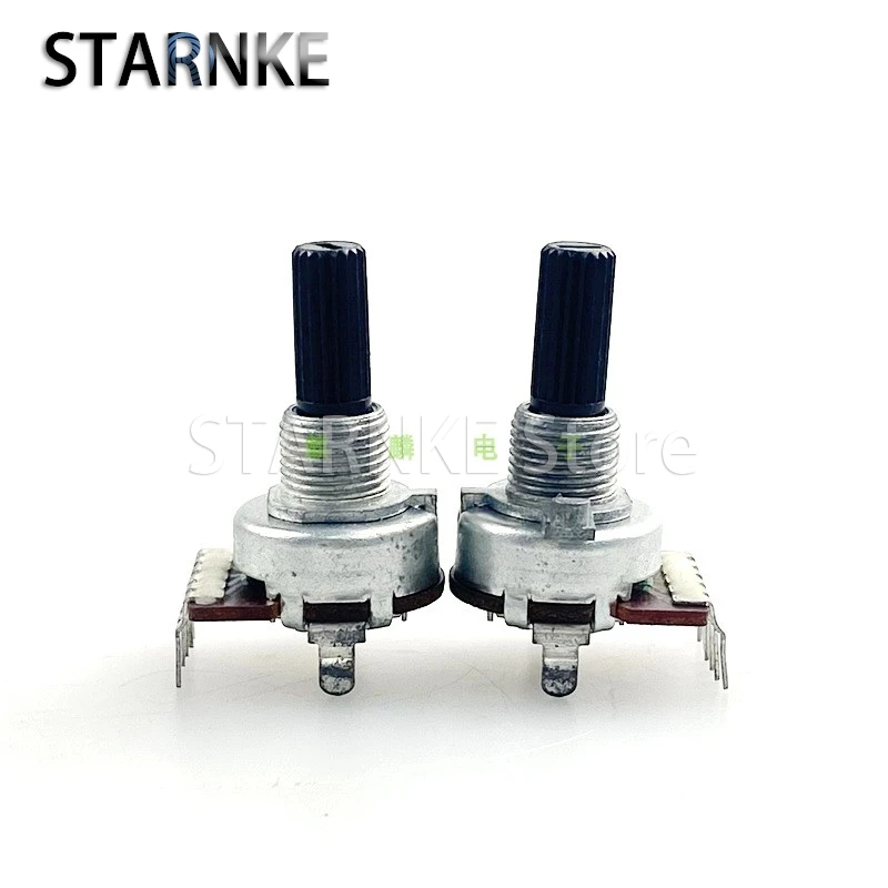 2PCS R1612G W50K Single Row 6-Pin Dual Vertical potentiometer, Center positioning, Car Amplifier Audio Volume