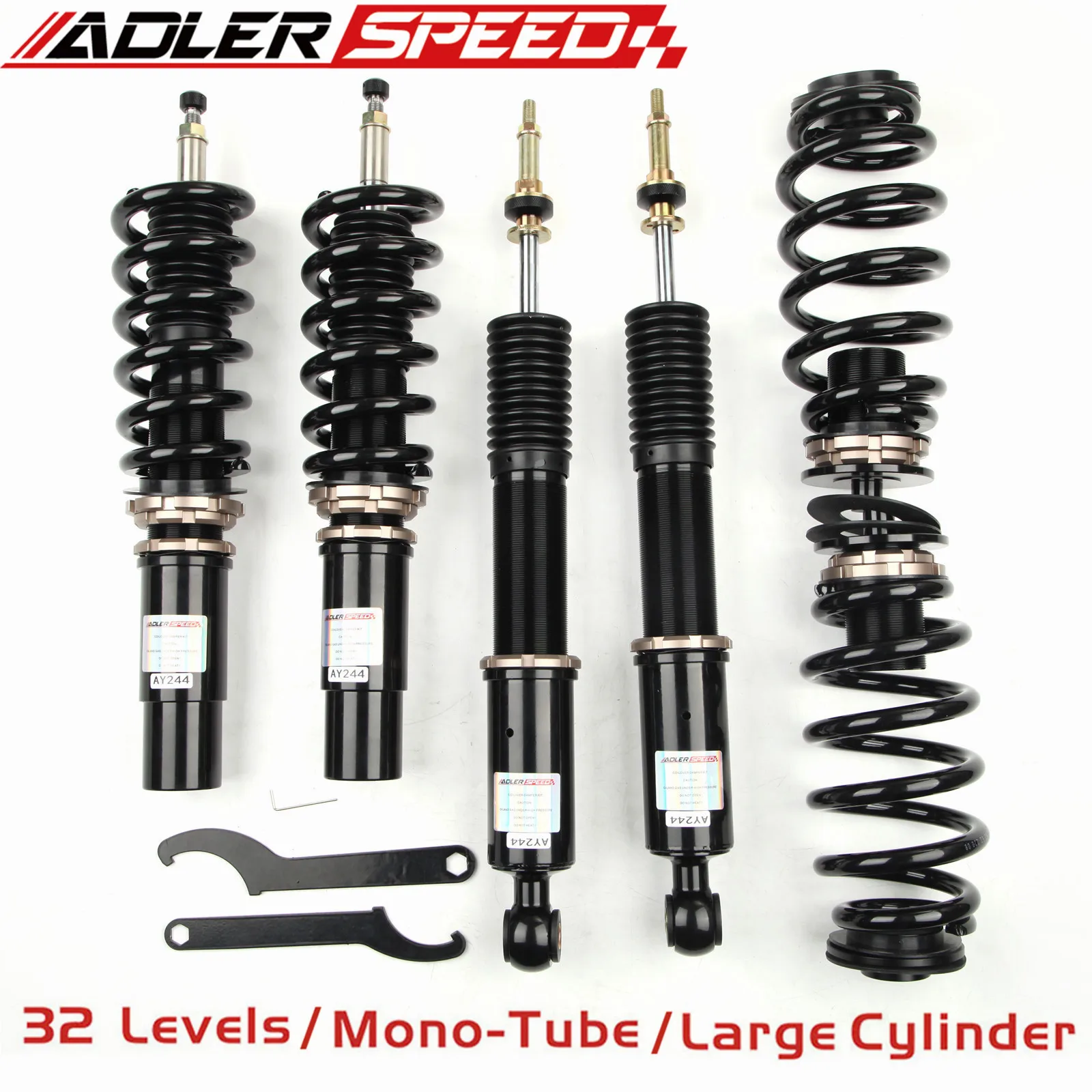 

ADLERSPEED 32 Way Damping Adjustable Coilovers Shock Kit For Audi A6 / A6 QUATTRO (C7) 2012-18