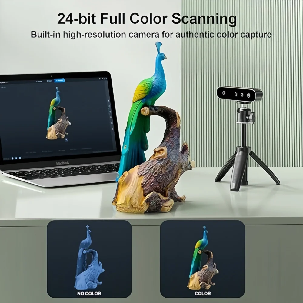 Creality CR-Ferret SE 3D Scanner for 3D Printing, Anti-Shake,0.1Mm Precision,30FPS Scanning Speed,Full-Color