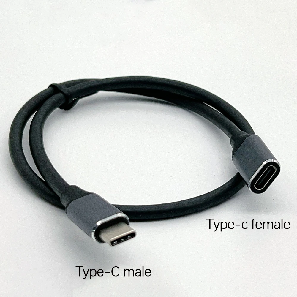 USB-C-Verlängerungskabel USB3.1 Gen1 10Gbps Datenübertragung 3A PD Schnellladung 4K Audio-Video-Ausgang Typ-C Stecker auf Stecker/Buchse Kabel – Detail 1