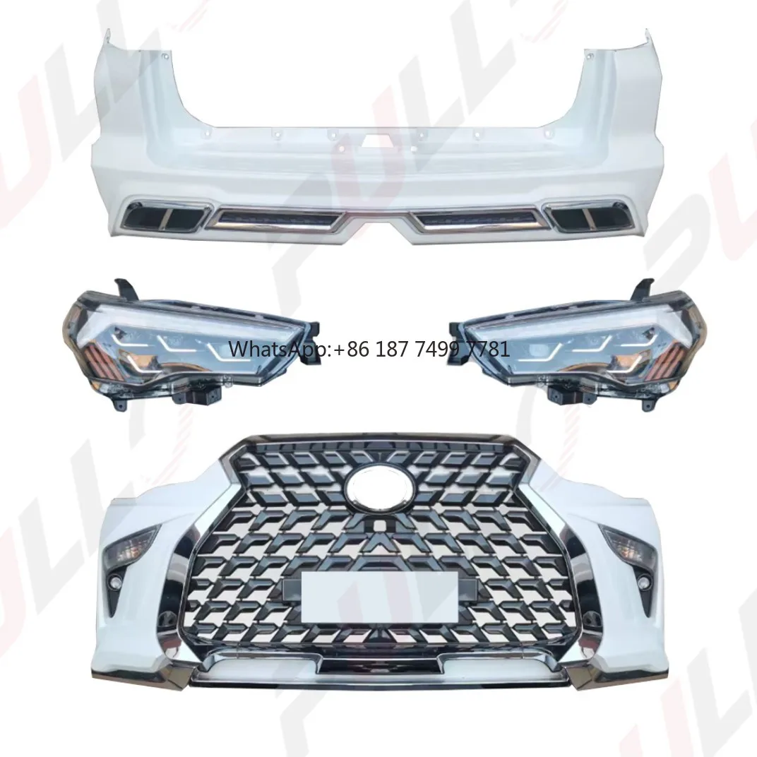 

Body Kit Contain Front and Rear Bumper Assembly with Grille and Auto Lamps for 4 Runner 2010-2021 Upgrade to .Model