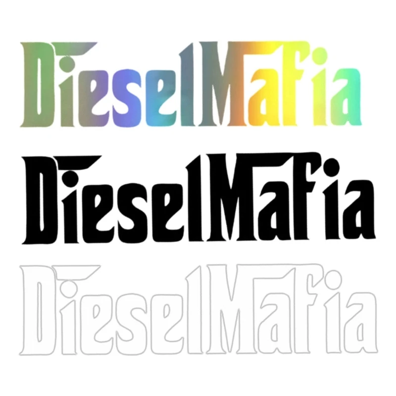 37JE Flexible Size Mafia Sticker Waterproof & Long Lasting Decal Vehicle Accessories Upgrades for Car Body Decoration