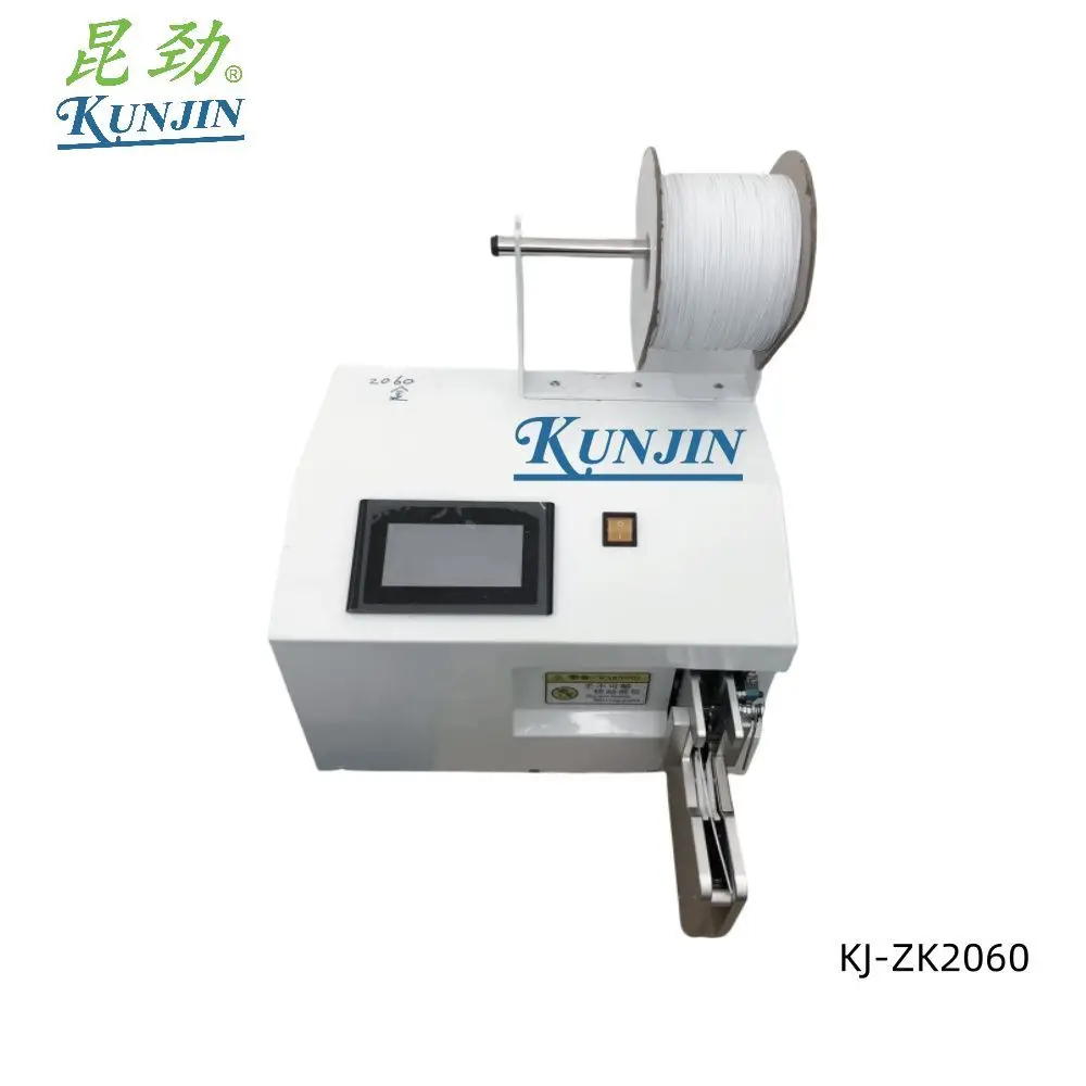 KUNJIN ZK315 Bind- en spoel Automatische Twist Tie Power Cable Binding Semi-automatische rolwikkelmachine met lage prijs
