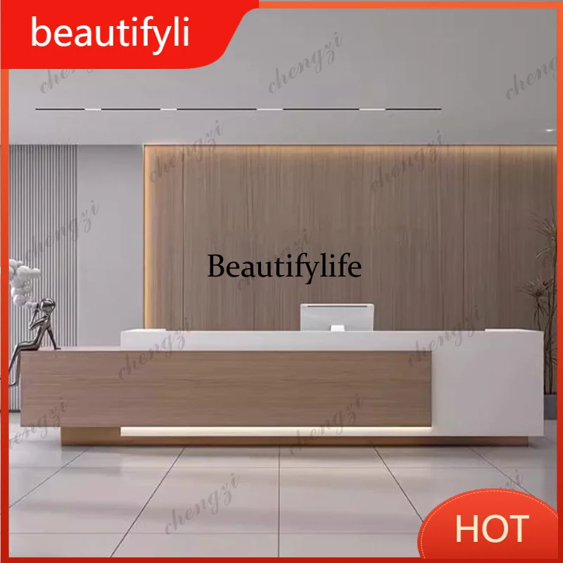 A139 Organizers Industrial Reception Desks Wood Unique Best Long Reception Desks Company Led Lights Mostrador Commercial Furnitu