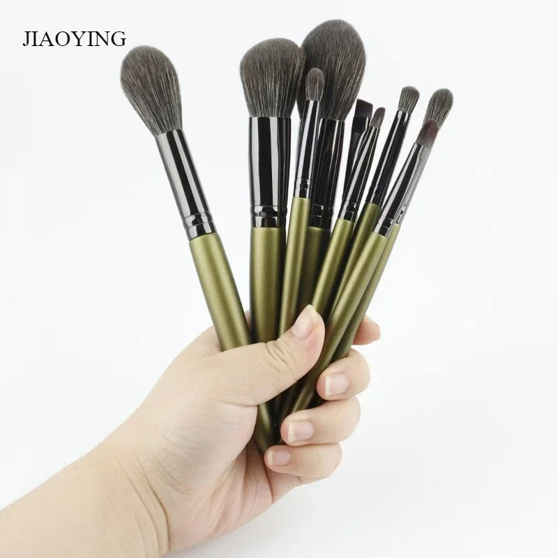 Horsehair 9 Makeup Brush Set Portable Makeup Tool Foundation Makeup Brush Concealer Foundation Makeup Brush Set