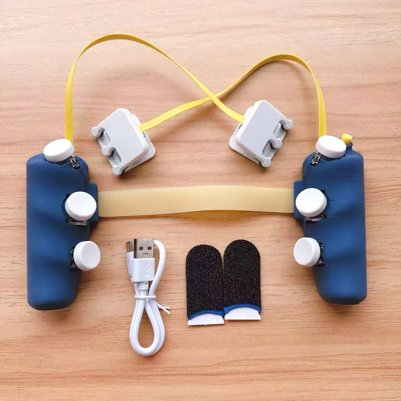 DIY 3D Tablet Game Controller Tablet Game Handle, 8/6/4 Buttons, Pulse Continuous Shooting, PUBG Gamepad for Ipad Nubia