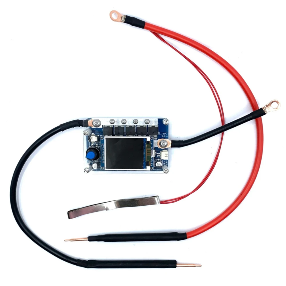 XQ01 Mini zgrzewarka punktowa płyta sterowania przenośny cyfrowy wyświetlacz maszyna do zgrzewania punktowego 7-14V bateria DIY 18650 akumulator