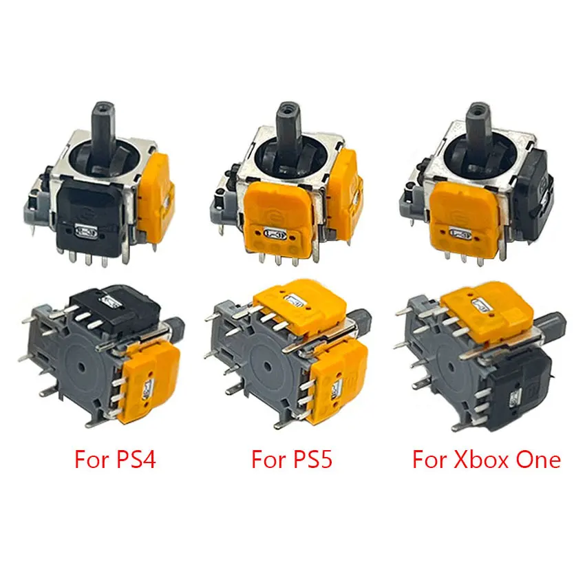 YuXi 2pcs Hall Effect Joystick For PS4 PS5 for Xbox One Series Elite 2 3D Analog Thumbstick Sensor Module Potentiometer