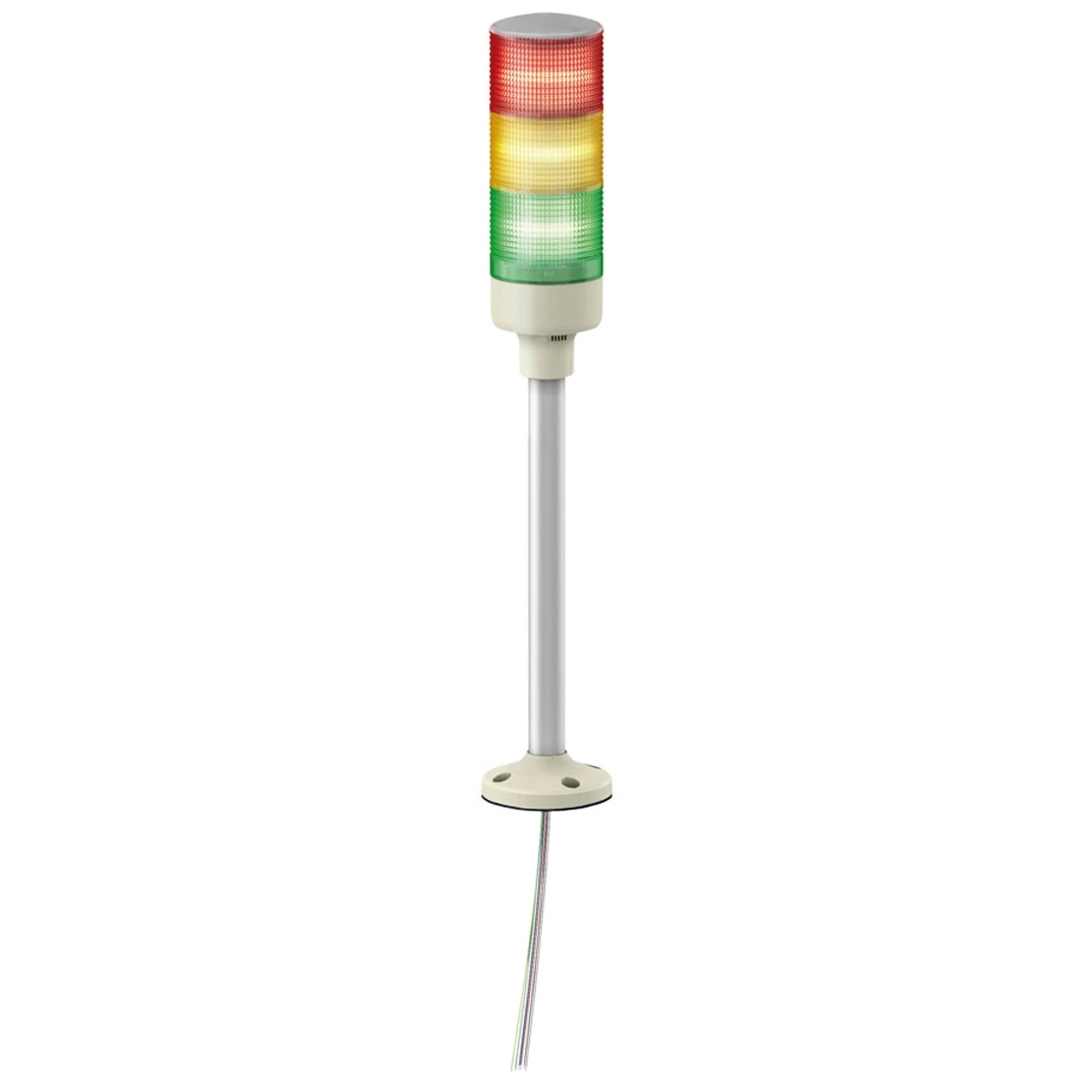 XVGB3H Tower Light - RAG - 24V - LED - Tube mounting with fixing plate