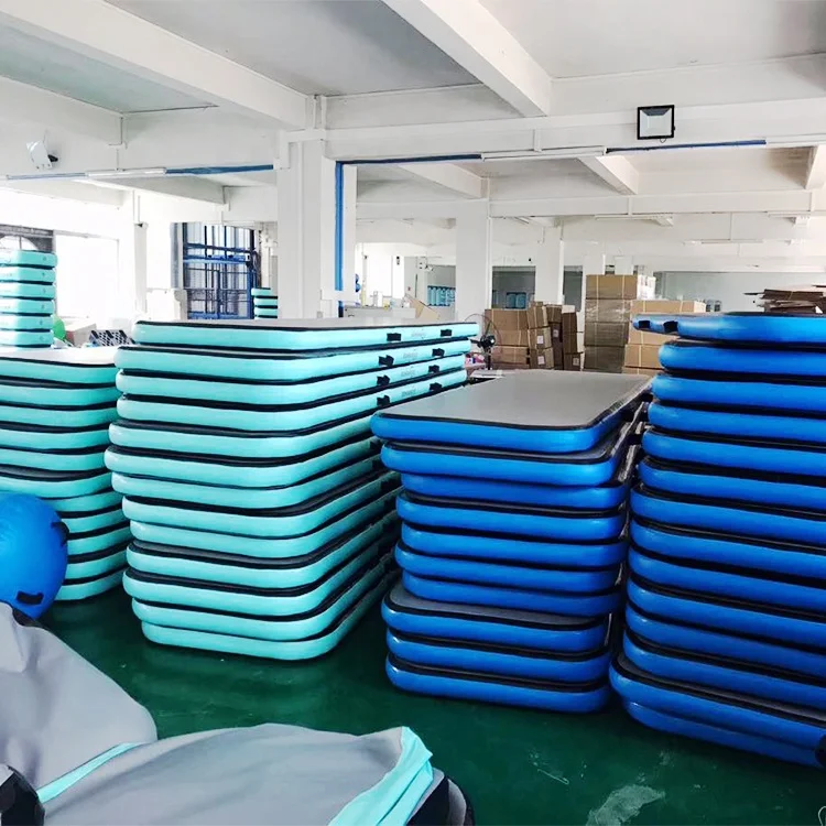 Gute Qualität Air Sealed Übung Aufblasbare Airtrack Tumbling Matten Gymnastic Mint Green Air Track Set Airtrack Gymnastik Matte