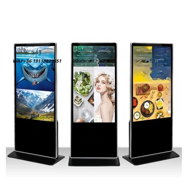 Caiyi LCD Display OEM Advertising Playing Equipment Stand Touchscreen Kiosk Media Player