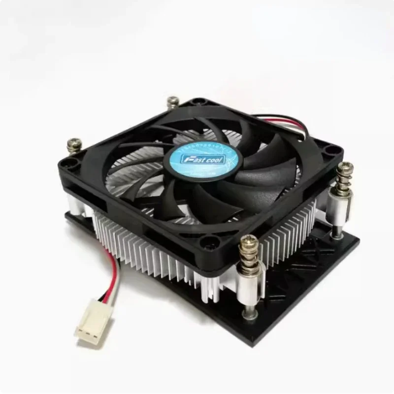 1pcs AMD AM4 1U Ultra-thin Computer CPU Radiator for Case Chassis Fan Copper Core CPU Cooler Thickness 25mm 3-wire Ball Bearing