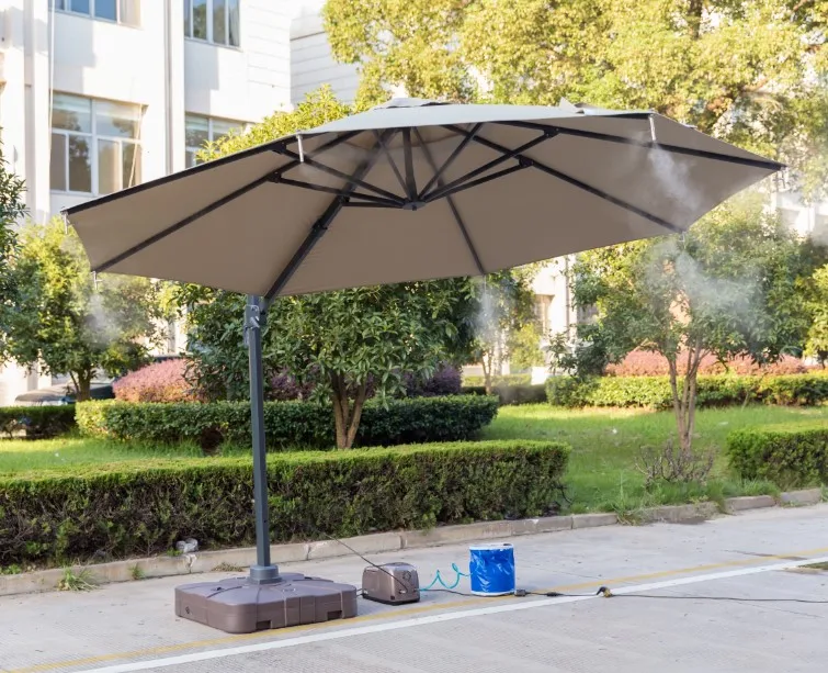 2021 New Product Automatic Cooling Patio Garden Outdoor Umbrella/parasol