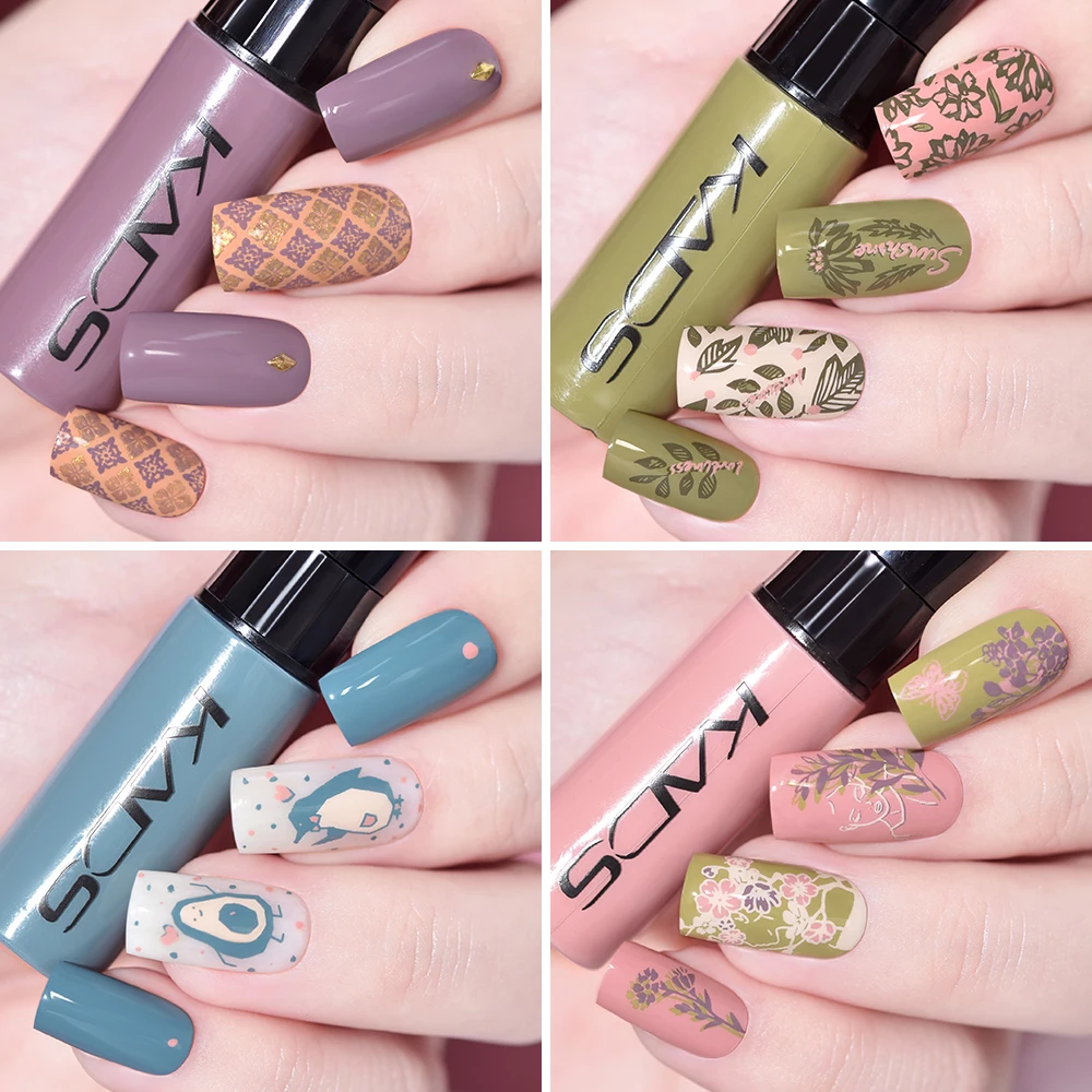 Kleurrijke nagel stempelen polish 7ml nagel specialiteit lak kunst decoratie vingernagel tip druk met stamper sjabloon manicure tool