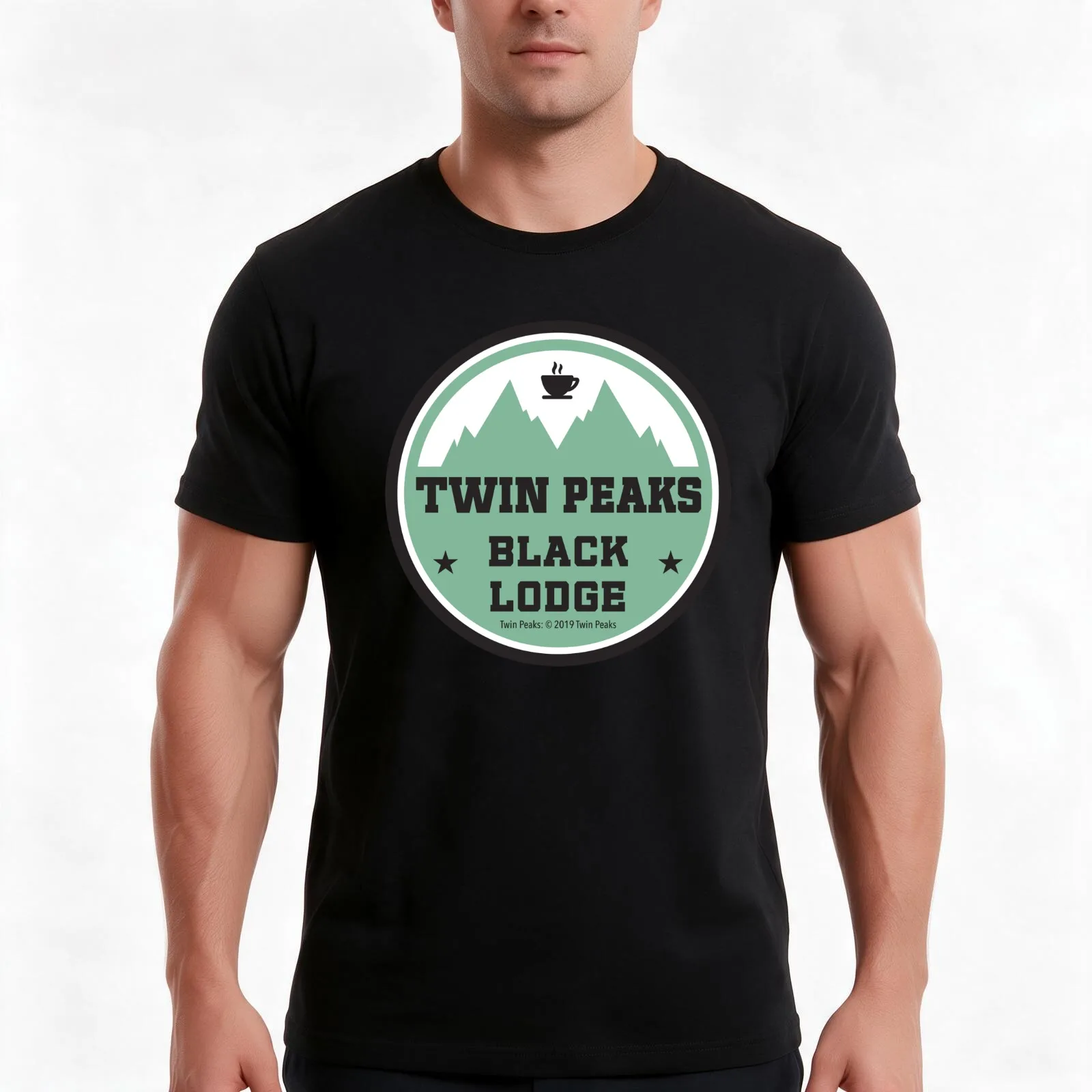 Twin Peaks Black Lodge T-Shirt, Summer Casual Cotton Tee, Oversized Streetwear Tops, Vintage Graphic Print, Unisex Men Women