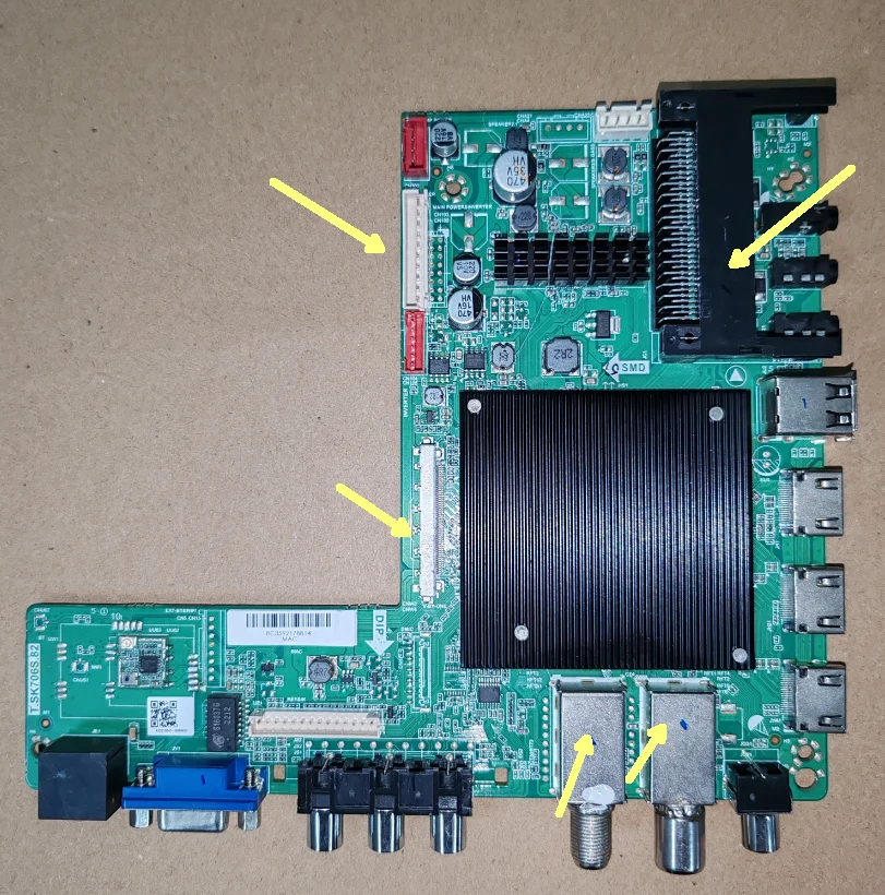 

T.SK706S.82 4K smart network WiFi motherboard 4 core 1.5G+8G memory Physical photos, tested well